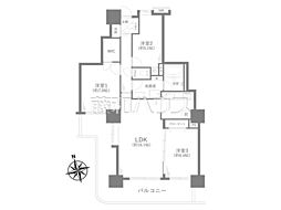 フォーラスタワー所沢 3LDKの間取図画像