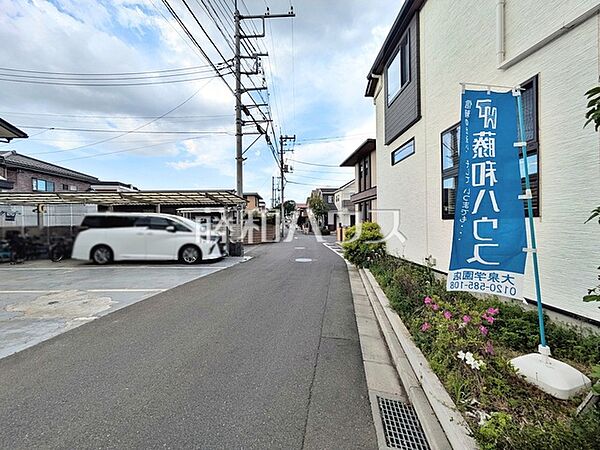 接道状況および現場風景　【東久留米市八幡町3丁目】