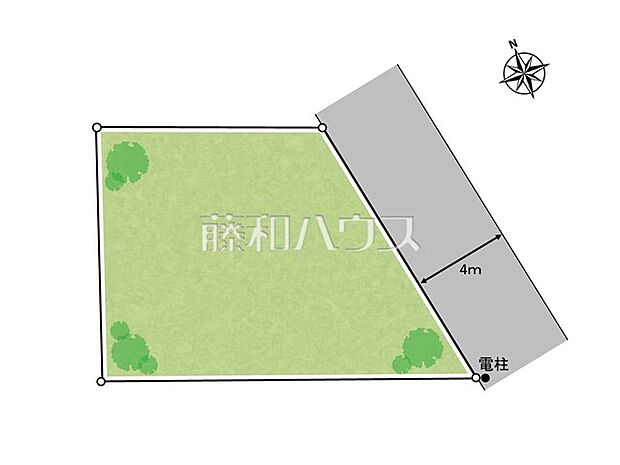 【1号地】全体区画図　【武蔵野市関前3丁目】