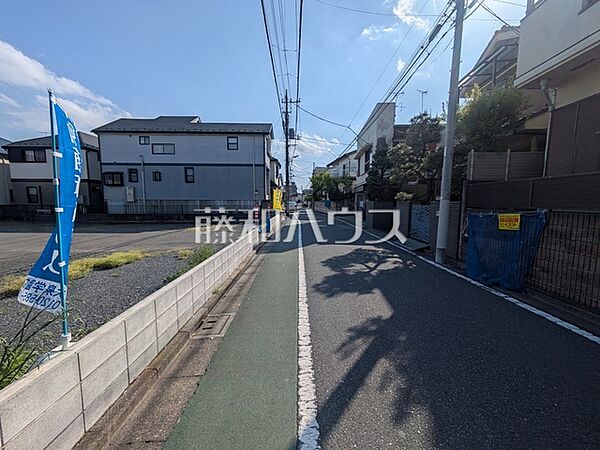 接道状況および現場風景　【練馬区下石神井2丁目】
