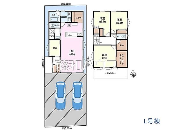 【L号地プラン例？】建物価格3068万円＋土地価格4090万円＝総額7158万円