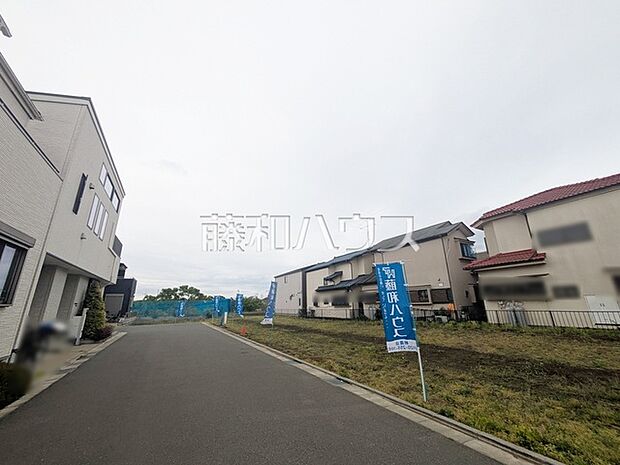 接道状況および現場風景 【新座市片山3丁目】