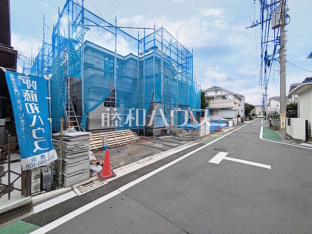 接道状況および現場風景 【三鷹市井口5丁目】