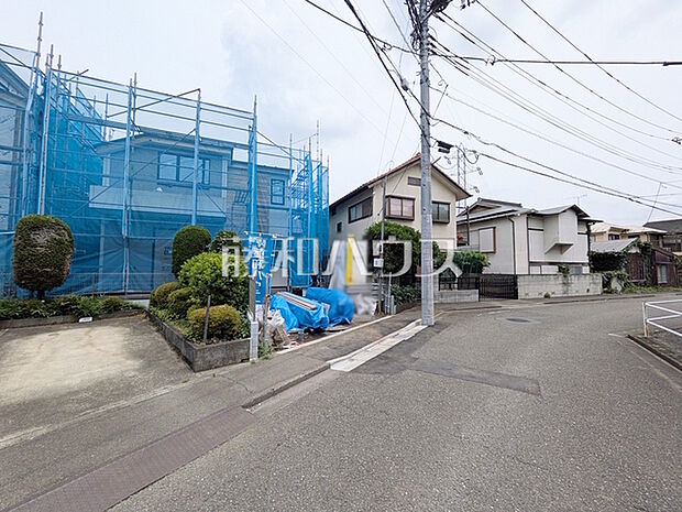 接道状況および現場風景　【三鷹市井口5丁目】