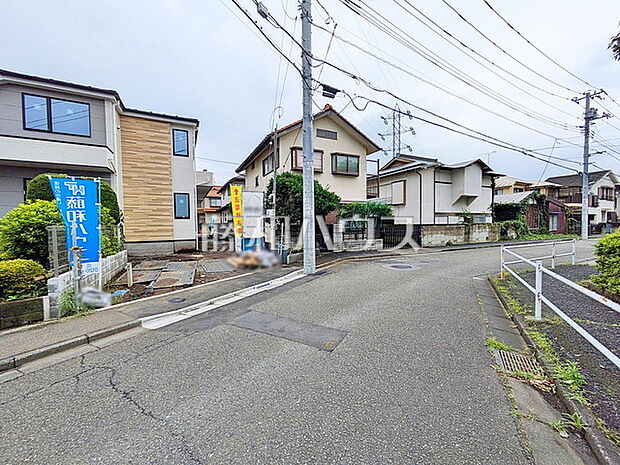 接道状況および現場風景 【三鷹市井口5丁目】
