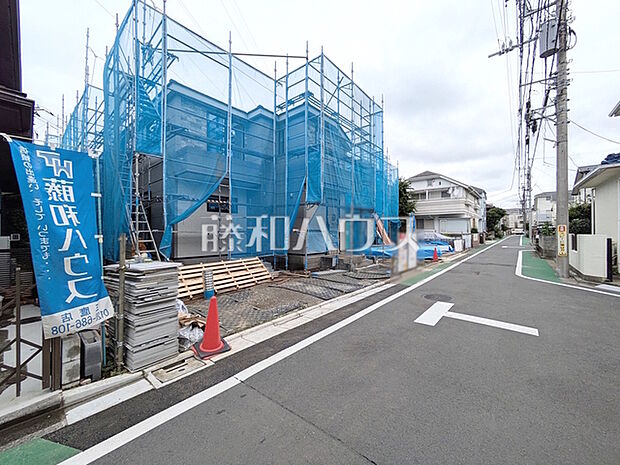 接道状況および現場風景　【三鷹市井口5丁目】