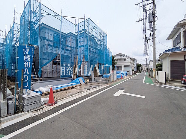接道状況および現場風景 【三鷹市井口5丁目】