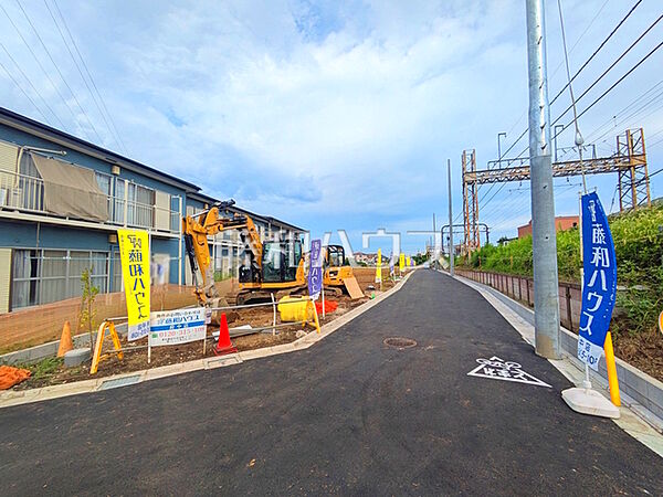 接道状況および現場風景　【府中市白糸台4丁目】
