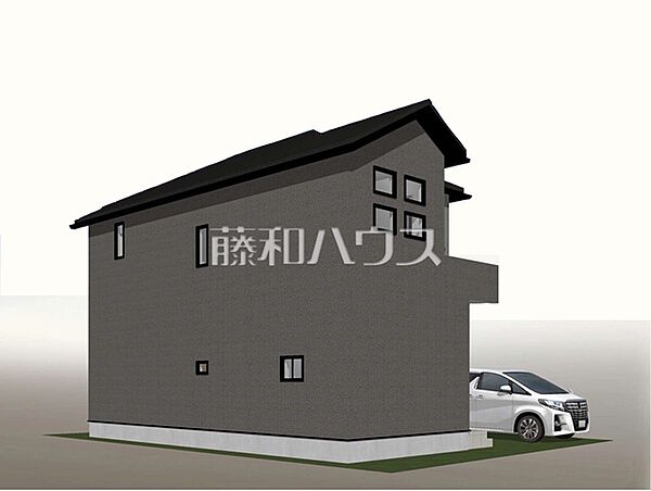 建物プラン例（北東パース・外観）　【東村山市野口町3丁目】
