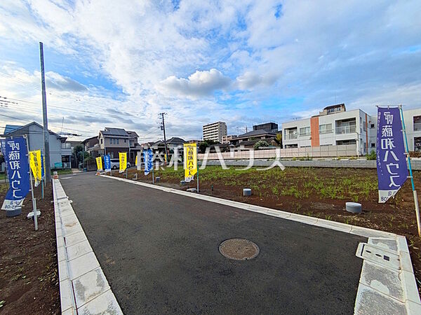 接道状況および現場風景　【府中市本宿町1丁目】