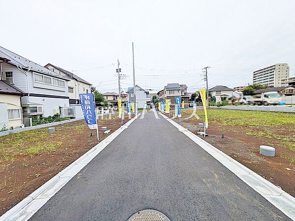 接道状況および現場風景　【府中市本宿町1丁目】