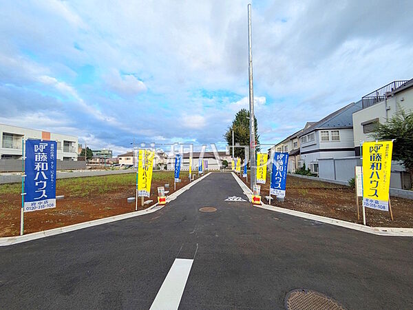 接道状況および現場風景　【府中市本宿町1丁目】