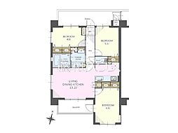 マイキャッスルひばりヶ丘 3LDKの間取図画像