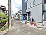外観：接道状況および現場風景　【志木市上宗岡1丁目】
