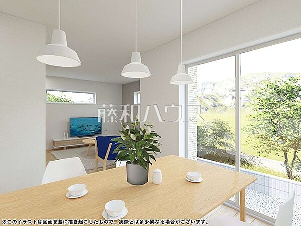 2号地　建物プラン例（パース・内観）　【東久留米市下里1丁目】