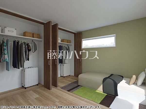 3号地　建物プラン例（パース・内観）　【東久留米市下里1丁目】