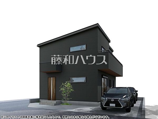 4号地　建物プラン例（パース・外観）　【東久留米市下里1丁目】