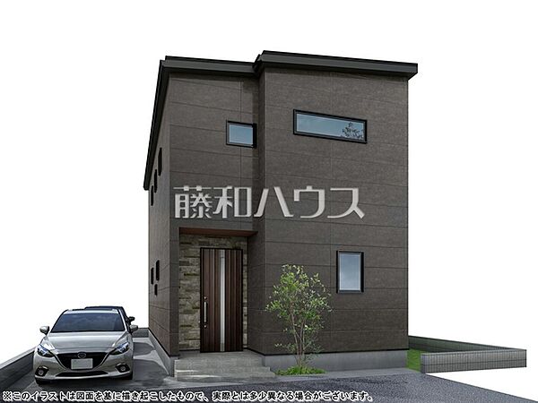5号地　建物プラン例（パース・外観）　【東久留米市下里1丁目】