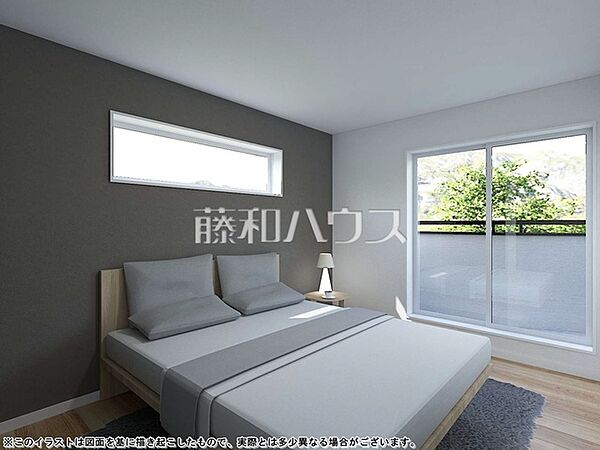 5号地　建物プラン例（パース・内観）　【東久留米市下里1丁目】