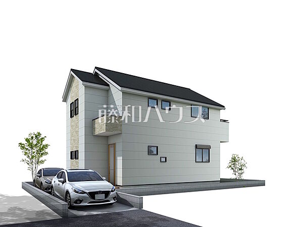7号地　建物プラン例（パース・外観）　【東久留米市下里1丁目】