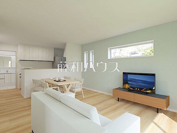 7号地　建物プラン例（パース・内観）　【東久留米市下里1丁目】