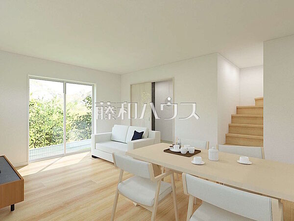 7号地　建物プラン例（パース・内観）　【東久留米市下里1丁目】