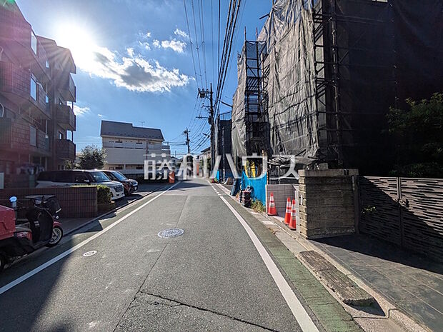 接道状況および現場風景　【練馬区下石神井3丁目】