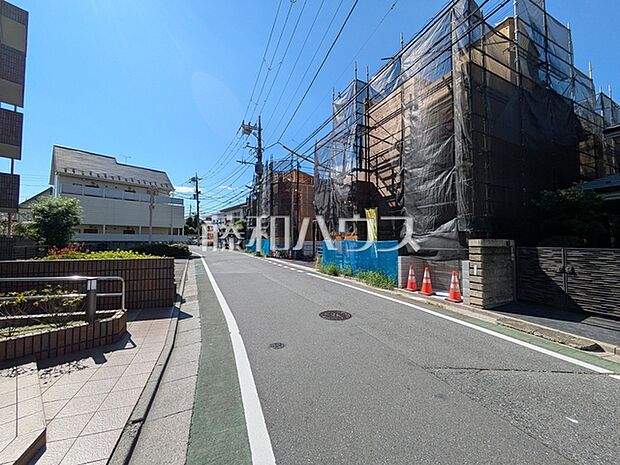 接道状況および現場風景　【練馬区下石神井3丁目】