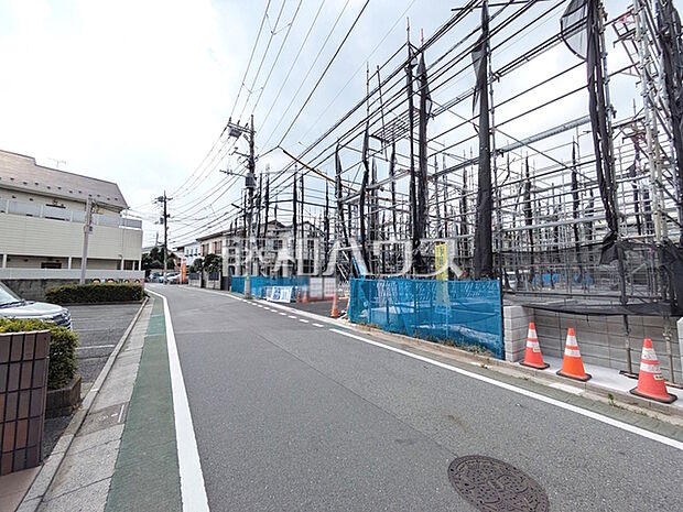 接道状況および現場風景　【練馬区下石神井3丁目】