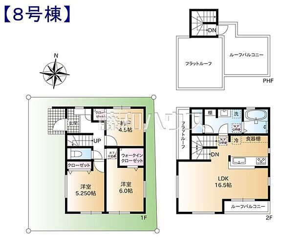 8号棟 間取図 【練馬区下石神井3丁目】