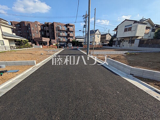 接道状況および現場風景 【練馬区下石神井3丁目】
