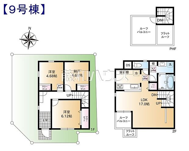 9号棟 間取図 【練馬区下石神井3丁目】