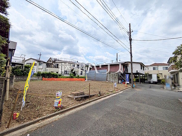 2号地　接道状況および現場風景　【狛江市岩戸南3丁目】