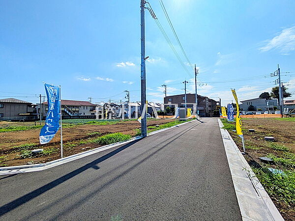 接道状況および現場風景　【調布市若葉町2丁目】