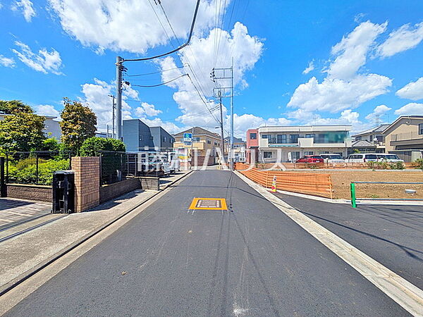 接道状況および現場風景　【調布市若葉町2丁目】