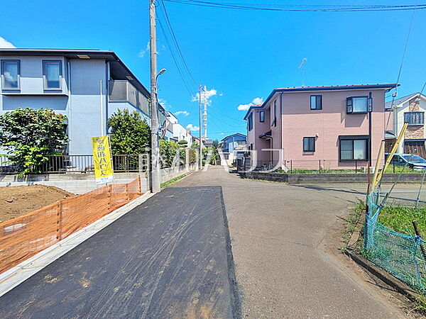 接道状況および現場風景　【調布市若葉町2丁目】