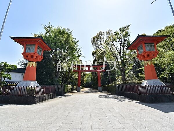井草八幡宮 (580m)