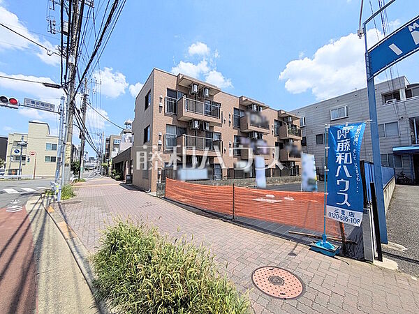 接道状況および現場風景　【三鷹市下連雀7丁目】