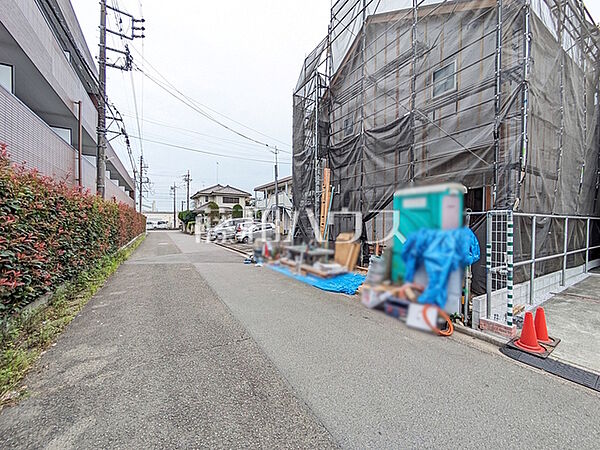 接道状況および現場風景　【東大和市中央1丁目】