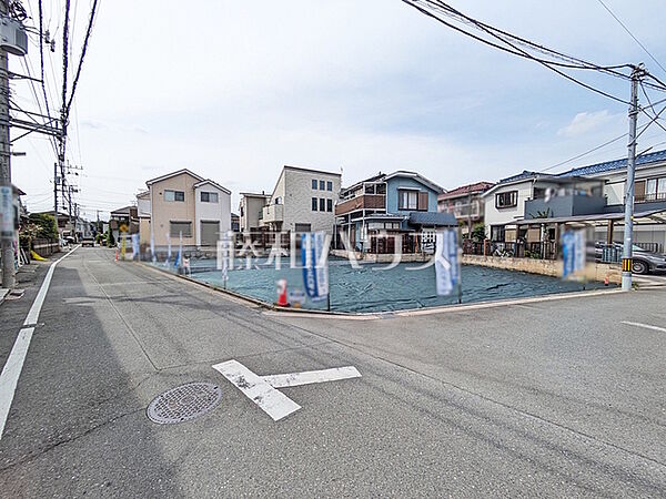 接道状況および現場風景　【立川市上砂町3丁目】