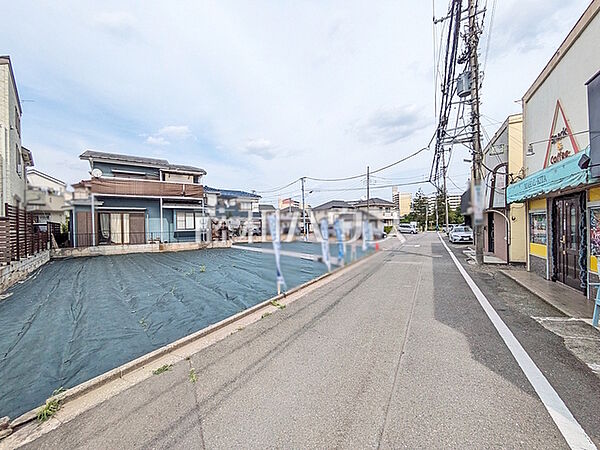 接道状況および現場風景　【立川市上砂町3丁目】