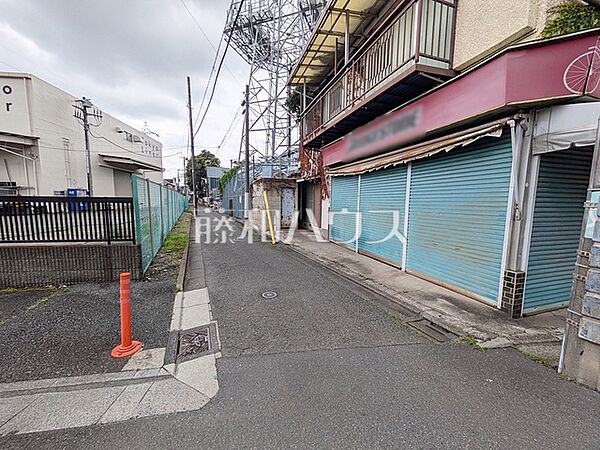 接道状況および現場風景　【世田谷区北烏山3丁目】