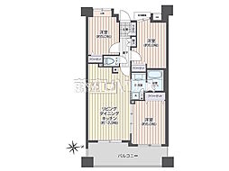 日神パレステージ聖蹟桜ヶ丘 3LDKの間取図画像