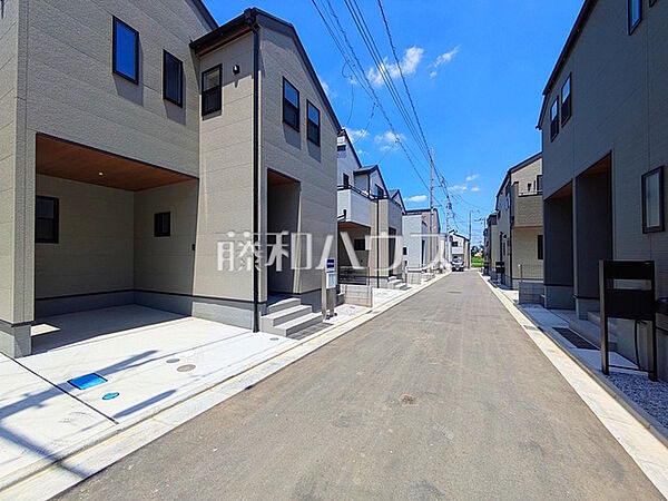 接道状況および現場風景　【富士見市渡戸1丁目】
