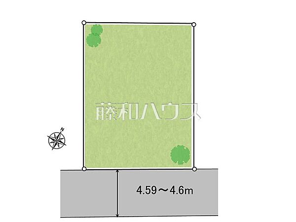 全体区画図　【八王子市長沼町】綺麗な整形地のため、思い描いているイメージをカタチにしやすい土地です。