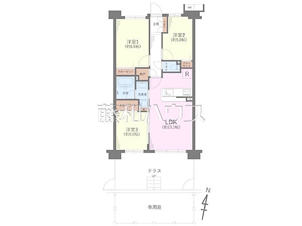 間取図　【レーベンハイムひばりヶ丘】
