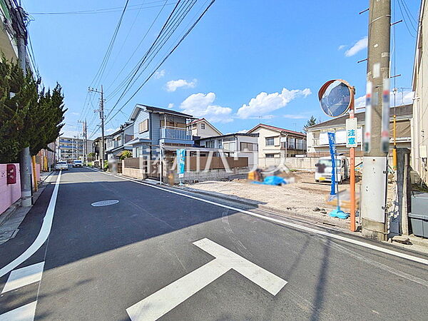 接道状況および現場風景　【三鷹市牟礼6丁目】