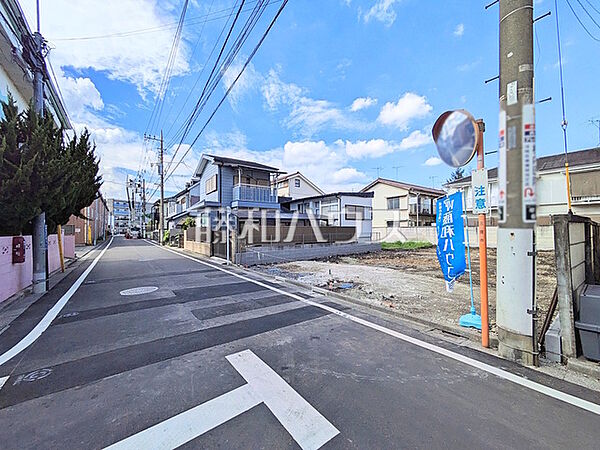 接道状況および現場風景　【三鷹市牟礼6丁目】