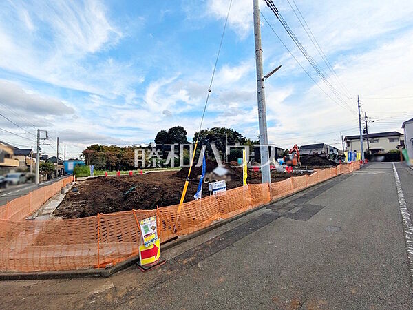 接道状況および現場風景　【調布市東つつじケ丘3丁目】