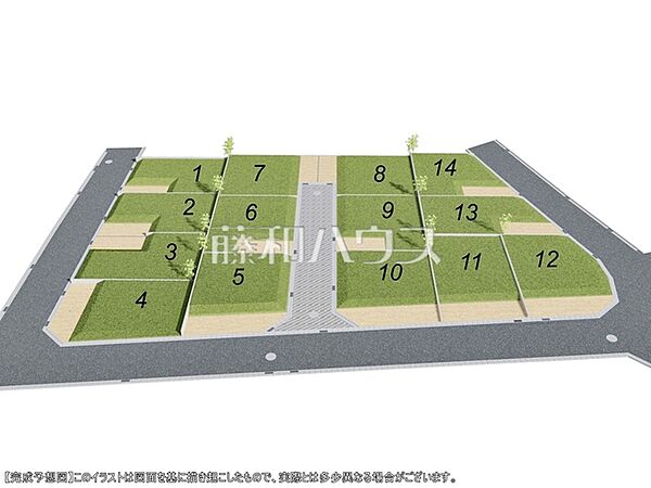 造成完了予想図　【調布市東つつじケ丘3丁目】